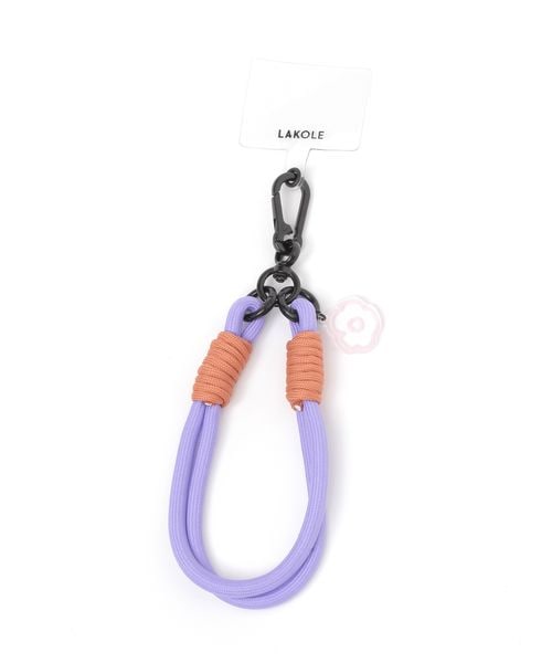 LAKOLE FLOWERハンドストラップ ガジェット パープル FREE ラコレ 581643 and ST アンドエスティ(旧ドットエスティ) LAKOLE FLOWERハンドストラップ ガジェット パープル FREE ラコレ 581643 and ST アンドエスティ(旧ドットエスティ)