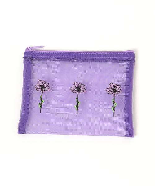 LAKOLE FLOWERメッシュポーチ 事務用品 パープル FREE ラコレ 582026 and ST アンドエスティ(旧ドットエスティ) LAKOLE FLOWERメッシュポーチ 事務用品 パープル FREE ラコレ 582026 and ST アンドエスティ(旧ドットエスティ)