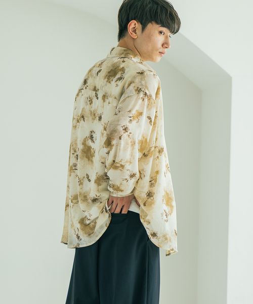 LAKOLE シアー柄長袖シャツ ブラウン FREE メンズインナー ラコレ 583348 and ST アンドエスティ(旧ドットエスティ) LAKOLE シアー柄長袖シャツ ブラウン FREE メンズインナー ラコレ 583348 and ST アンドエスティ(旧ドットエスティ)