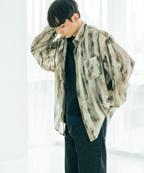 LAKOLE シアー柄長袖シャツ グリーン FREE メンズインナー ラコレ 583348 and ST アンドエスティ(旧ドットエスティ) LAKOLE シアー柄長袖シャツ グリーン FREE メンズインナー ラコレ 583348 and ST アンドエスティ(旧ドットエスティ)