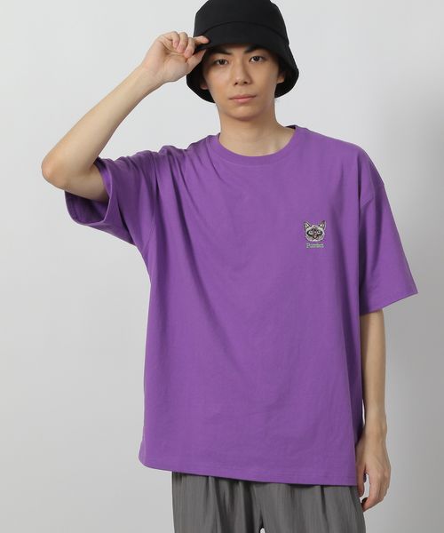 LAKOLE BIGワンポイント刺繍T パープル M メンズインナー ラコレ 583518 and ST アンドエスティ(旧ドットエスティ) LAKOLE BIGワンポイント刺繍T パープル M メンズインナー ラコレ 583518 and ST アンドエスティ(旧ドットエスティ)