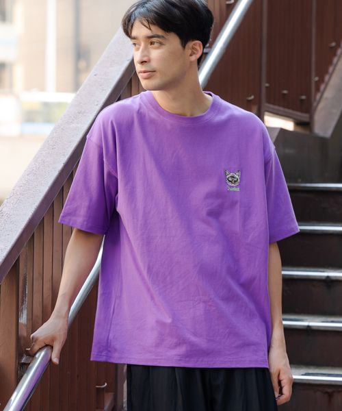 LAKOLE BIGワンポイント刺繍T パープル M メンズインナー ラコレ 583518 and ST アンドエスティ(旧ドットエスティ) LAKOLE BIGワンポイント刺繍T パープル M メンズインナー ラコレ 583518 and ST アンドエスティ(旧ドットエスティ)