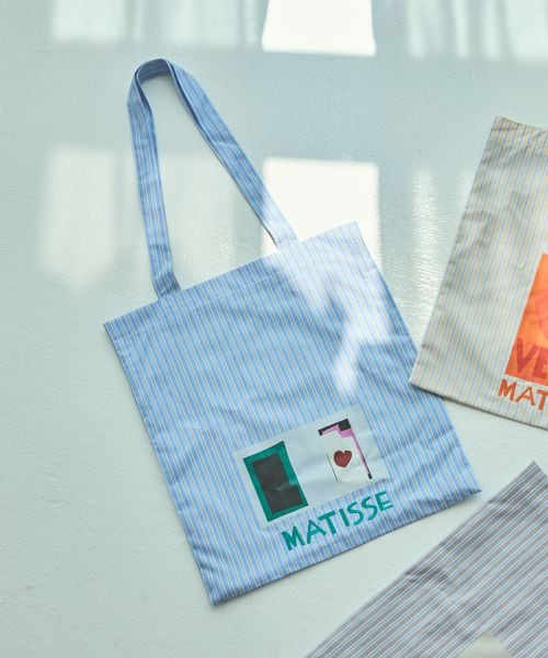 LAKOLE 【ラコレ アート】マルチストライプトートバッグ ライトブルー FREE ウィメンズグッズ ラコレ 585257 and ST アンドエスティ（旧ドットエスティ）