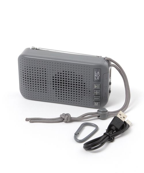 LAKOLE FMラジオ&ワイヤレススピーカー ガジェット シルバー FREE ラコレ 586704 and ST アンドエスティ(旧ドットエスティ) LAKOLE FMラジオ&ワイヤレススピーカー ガジェット シルバー FREE ラコレ 586704 and ST アンドエスティ(旧ドットエスティ)