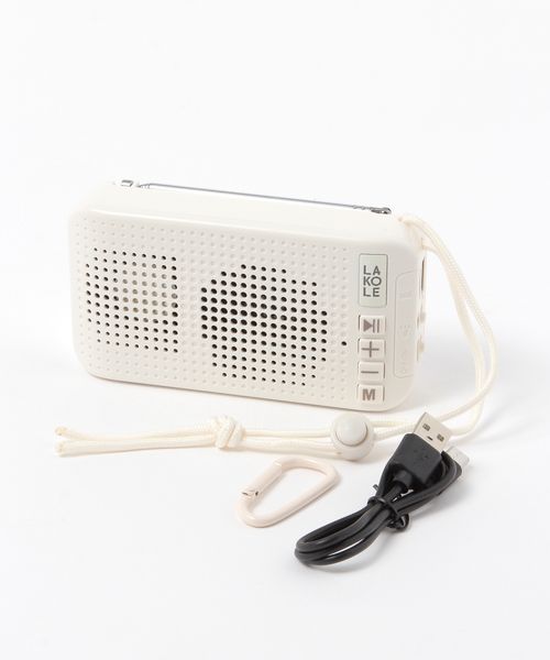 LAKOLE FMラジオ&ワイヤレススピーカー ガジェット ベージュ FREE ラコレ 586704 and ST アンドエスティ(旧ドットエスティ) LAKOLE FMラジオ&ワイヤレススピーカー ガジェット ベージュ FREE ラコレ 586704 and ST アンドエスティ(旧ドットエスティ)