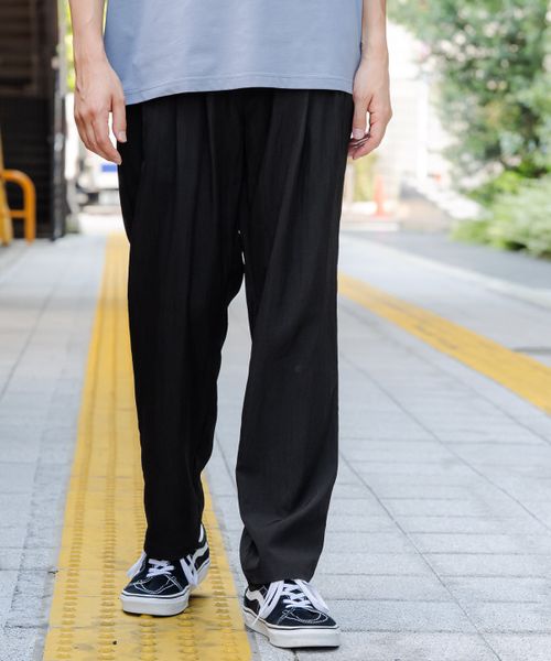 LAKOLE 【セットアップ可】冷感ワッシャーパンツ シルバー M メンズボトムス ラコレ 586870 and ST アンドエスティ(旧ドットエスティ) LAKOLE 【セットアップ可】冷感ワッシャーパンツ シルバー M メンズボトムス ラコレ 586870 and ST アンドエスティ(旧ドットエスティ)