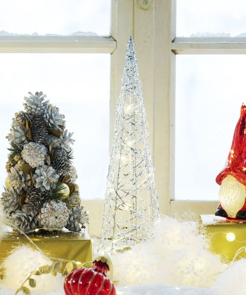 LAKOLE ワイヤーLEDツリー[SILVER] クリスマス ホワイト FREE ラコレ 587026 and ST アンドエスティ（旧ドットエスティ）