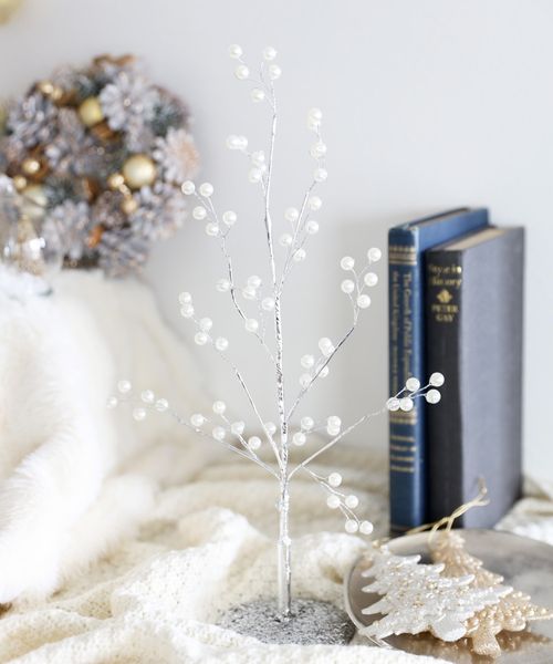 LAKOLE パールワイヤーツリー[SILVER] クリスマス ホワイト FREE ラコレ 587031 and ST アンドエスティ（旧ドットエスティ）