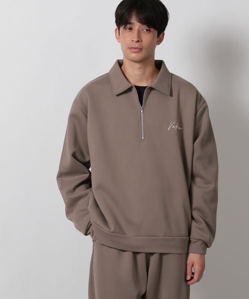 LAKOLE 【セットアップ可】マットスエードダンボールハーフZIP ライトベージュ M メンズインナー ラコレ 587058 and ST アンドエスティ(旧ドットエスティ) LAKOLE 【セットアップ可】マットスエードダンボールハーフZIP ライトベージュ M メンズインナー ラコレ 587058 and ST アンドエスティ(旧ドットエスティ)