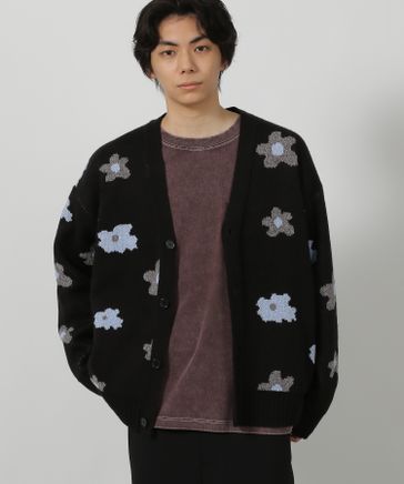 モール花柄ニットカーデ | [公式]ラコレ（LAKOLE）通販