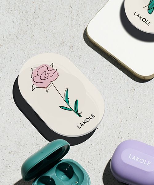 LAKOLE FLOWERスマホグリップ ガジェット ピンク FREE ラコレ 587964 and ST アンドエスティ(旧ドットエスティ) LAKOLE FLOWERスマホグリップ ガジェット ピンク FREE ラコレ 587964 and ST アンドエスティ(旧ドットエスティ)
