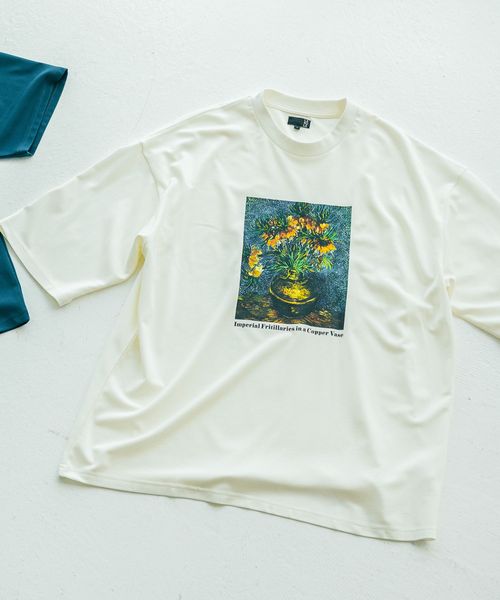 LAKOLE 【ラコレ アート】絵画グラフィックT ライトグレー L メンズインナー ラコレ 588515 and ST アンドエスティ(旧ドットエスティ) LAKOLE 【ラコレ アート】絵画グラフィックT ライトグレー L メンズインナー ラコレ 588515 and ST アンドエスティ(旧ドットエスティ)