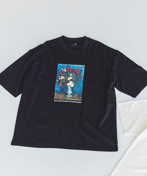 LAKOLE 【ラコレ アート】絵画グラフィックT シルバー M メンズインナー ラコレ 588515 and ST アンドエスティ(旧ドットエスティ) LAKOLE 【ラコレ アート】絵画グラフィックT シルバー M メンズインナー ラコレ 588515 and ST アンドエスティ(旧ドットエスティ)
