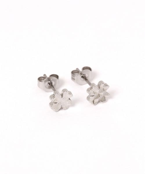 LAKOLE ラインクローバーピアス[一部店舗限定アイテム] ホワイト FREE ウィメンズグッズ ラコレ 589095 and ST アンドエスティ（旧ドットエスティ）