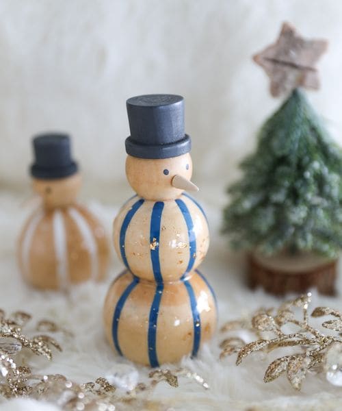 廃盤　  フィギュリン 雪だるま ロシア クリスマス 雪だるま ツリー 2ピース マトリョーシカ | Pay ID