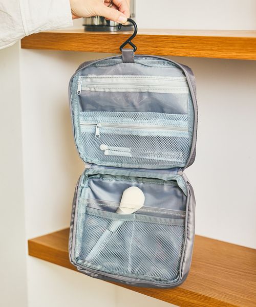 LAKOLE コスメハンギングポーチ トラベル グレー FREE ラコレ 590768 and ST アンドエスティ（旧ドットエスティ）