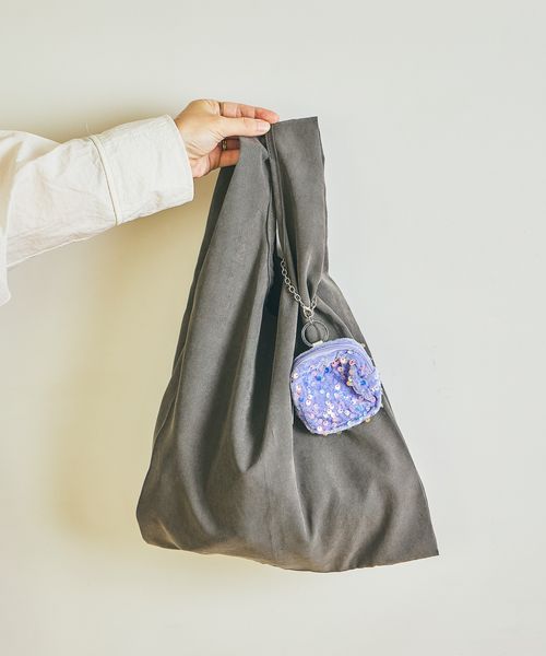 LAKOLE キラキラポーチ付きエコバッグ キャリーグッズ パープル FREE ラコレ 591123 and ST アンドエスティ(旧ドットエスティ) LAKOLE キラキラポーチ付きエコバッグ キャリーグッズ パープル FREE ラコレ 591123 and ST アンドエスティ(旧ドットエスティ)