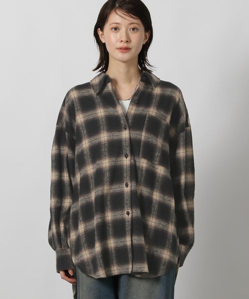 LAKOLE ネルチェックオーバーシャツ シルバー FREE ウィメンズインナー ラコレ 591248 and ST アンドエスティ(旧ドットエスティ) LAKOLE ネルチェックオーバーシャツ シルバー FREE ウィメンズインナー ラコレ 591248 and ST アンドエスティ(旧ドットエスティ)