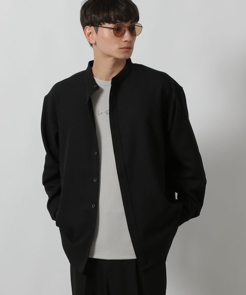 LAKOLE 【セットアップ可】STR/PEバンドカラーシャツ シルバー L メンズインナー ラコレ 592181 and ST アンドエスティ(旧ドットエスティ) LAKOLE 【セットアップ可】STR/PEバンドカラーシャツ シルバー L メンズインナー ラコレ 592181 and ST アンドエスティ(旧ドットエスティ)