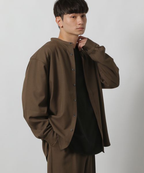 LAKOLE 【セットアップ可】STR/PEバンドカラーシャツ ライトベージュ XL メンズインナー ラコレ 592181 and ST アンドエスティ(旧ドットエスティ) LAKOLE 【セットアップ可】STR/PEバンドカラーシャツ ライトベージュ XL メンズインナー ラコレ 592181 and ST アンドエスティ(旧ドットエスティ)