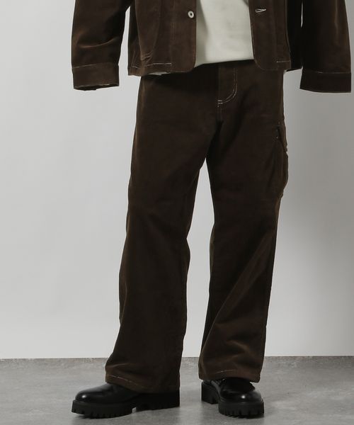 LAKOLE 欠品カラー追加予約【セットアップ可】ツイルコールワークパンツ ブラウン L メンズボトムス ラコレ 592200 and ST アンドエスティ(旧ドットエスティ) LAKOLE 欠品カラー追加予約【セットアップ可】ツイルコールワークパンツ ブラウン L メンズボトムス ラコレ 592200 and ST アンドエスティ(旧ドットエスティ)