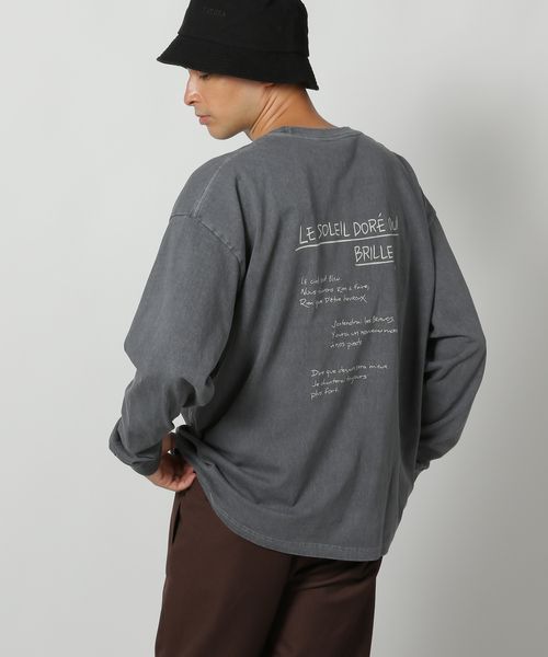 LAKOLE ピグメントバックロゴ長袖T チャコールグレー M メンズインナー ラコレ 593312 and ST アンドエスティ(旧ドットエスティ) LAKOLE ピグメントバックロゴ長袖T チャコールグレー M メンズインナー ラコレ 593312 and ST アンドエスティ(旧ドットエスティ)