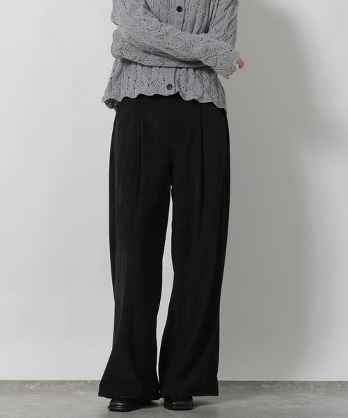 LAKOLE コーデュロイタックパンツ シルバー L ウィメンズボトムス ラコレ 593436 and ST アンドエスティ(旧ドットエスティ) LAKOLE コーデュロイタックパンツ シルバー L ウィメンズボトムス ラコレ 593436 and ST アンドエスティ(旧ドットエスティ)