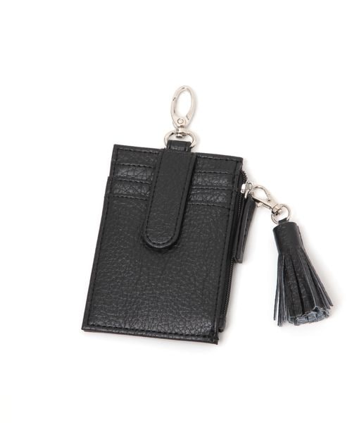 LAKOLE タッセルカードケース シルバー FREE ウィメンズグッズ ラコレ 594156 and ST アンドエスティ（旧ドットエスティ）