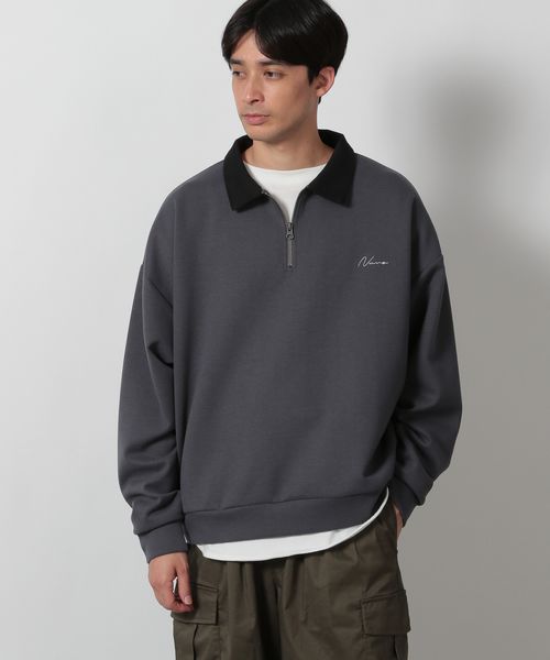 LAKOLE 【欠品カラー追加予約開始】ポンチロゴハーフジップ チャコールグレー XL メンズインナー ラコレ 595107 and ST アンドエスティ(旧ドットエスティ) LAKOLE 【欠品カラー追加予約開始】ポンチロゴハーフジップ チャコールグレー XL メンズインナー ラコレ 595107 and ST アンドエスティ(旧ドットエスティ)