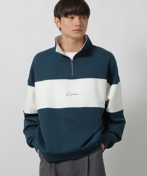 LAKOLE 【欠品カラー追加予約開始】ポンチロゴハーフジップ ブルー L メンズインナー ラコレ 595107 and ST アンドエスティ(旧ドットエスティ) LAKOLE 【欠品カラー追加予約開始】ポンチロゴハーフジップ ブルー L メンズインナー ラコレ 595107 and ST アンドエスティ(旧ドットエスティ)