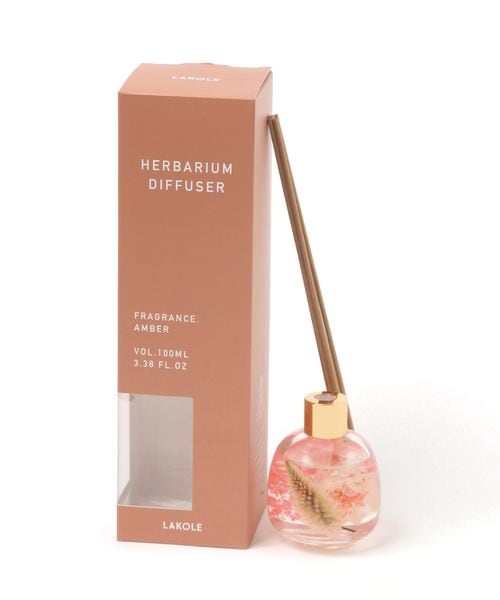 LAKOLE ハーバリウムディフューザー[アンバー] フレグランス ホワイト FREE ラコレ 595688 and ST アンドエスティ（旧ドットエスティ）