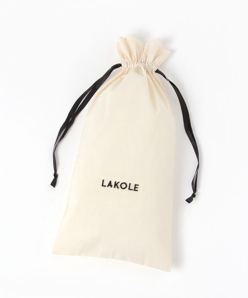 LAKOLE LAKOLEブラシ刺繍巾着(L) トラベル ベージュ FREE ラコレ 598820 and ST アンドエスティ(旧ドットエスティ) LAKOLE LAKOLEブラシ刺繍巾着(L) トラベル ベージュ FREE ラコレ 598820 and ST アンドエスティ(旧ドットエスティ)