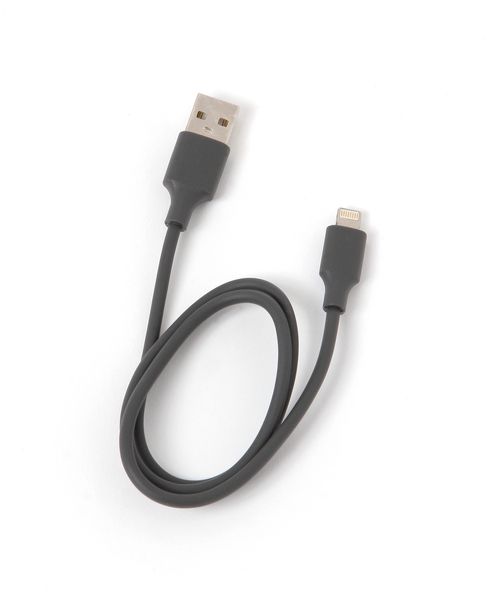 LAKOLE USB A & Lightningケーブル[0.5m] ガジェット チャコールグレー FREE ラコレ 601574 and ST アンドエスティ（旧ドットエスティ）