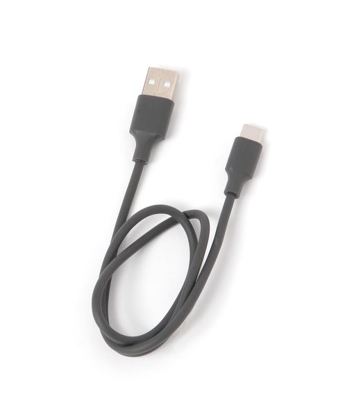 LAKOLE USB A & USB Type-Cケーブル[0.5m] ガジェット チャコールグレー FREE ラコレ 601577 and ST アンドエスティ（旧ドットエスティ）