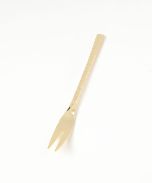 LAKOLE 槌目ヒメフォーク[GOLD] 箸・カトラリー・卓上用品 ホワイト FREE ラコレ 602707 and ST アンドエスティ（旧ドットエスティ）