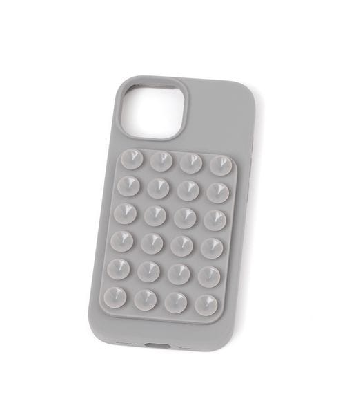 LAKOLE くっつくiPhoneケース[iPhone13/14/15] ガジェット グレー FREE ラコレ 606099 and ST アンドエスティ（旧ドットエスティ）