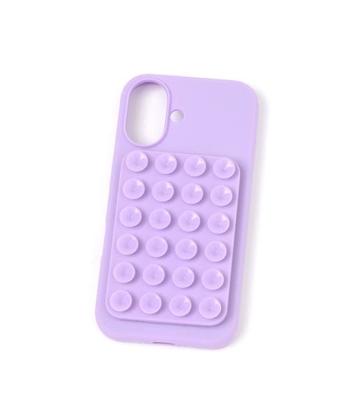 LAKOLE くっつくiPhoneケース[iPhone16] ガジェット パープル FREE ラコレ 606100 and ST アンドエスティ（旧ドットエスティ）