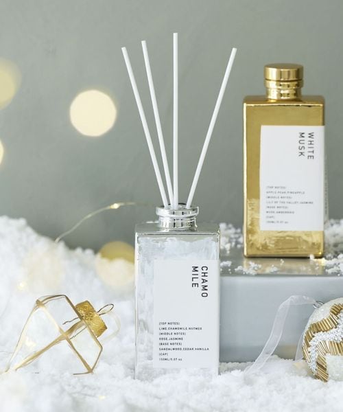 LAKOLE メタリックディフューザー[カモミール] フレグランス ホワイト FREE ラコレ 607606 and ST アンドエスティ（旧ドットエスティ）