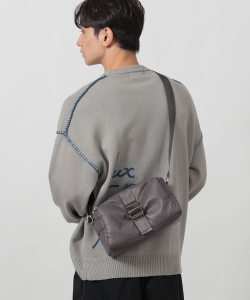 LAKOLE スクエアバックルコンビショルダーバッグ グレー FREE メンズグッズ ラコレ 613876 and ST アンドエスティ(旧ドットエスティ) LAKOLE スクエアバックルコンビショルダーバッグ グレー FREE メンズグッズ ラコレ 613876 and ST アンドエスティ(旧ドットエスティ)