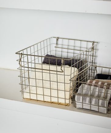 ワイヤーバスケット(L)シルバー | [公式]ラコレ（LAKOLE）通販