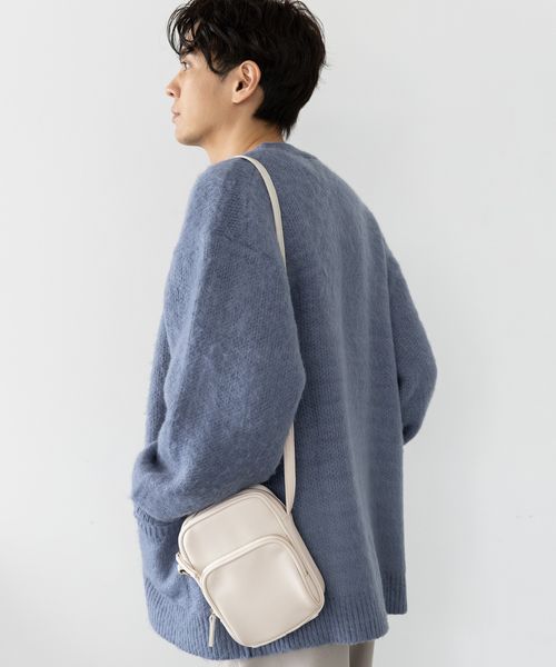 LAKOLE ダブルZIPミニショルダーバッグ グレー FREE メンズグッズ ラコレ 963994 and ST アンドエスティ(旧ドットエスティ) LAKOLE ダブルZIPミニショルダーバッグ グレー FREE メンズグッズ ラコレ 963994 and ST アンドエスティ(旧ドットエスティ)