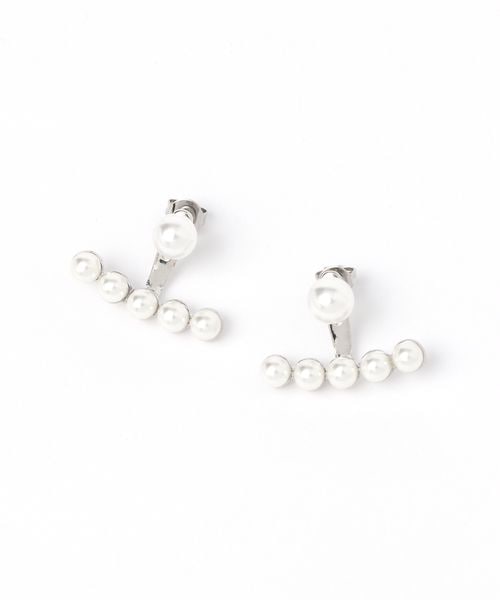LAKOLE 2WAYラインパールピアス/アウトレット価格 ホワイト FREE ウィメンズグッズ ラコレ 964405 and ST アンドエスティ(旧ドットエスティ) LAKOLE 2WAYラインパールピアス/アウトレット価格 ホワイト FREE ウィメンズグッズ ラコレ 964405 and ST アンドエスティ(旧ドットエスティ)