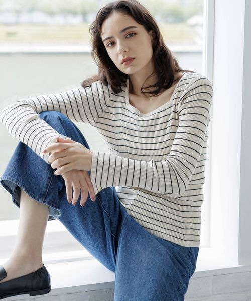 12ゲージリブスクエアネックプルオーバー/アウトレット価格 | [公式  