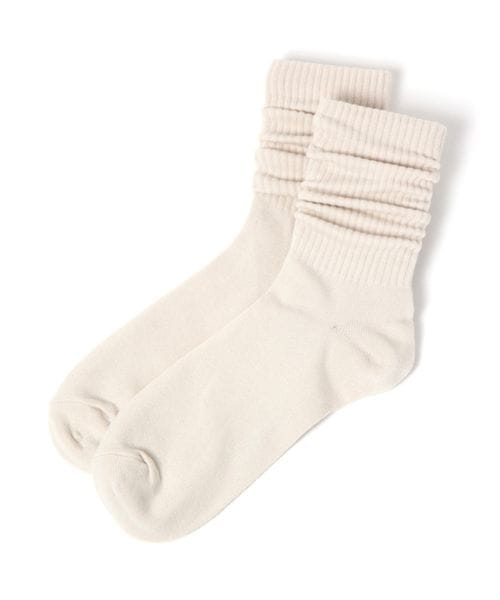 LAKOLE ジャストルーズソックス ベージュ FREE メンズグッズ ラコレ 970239 and ST アンドエスティ（旧ドットエスティ）