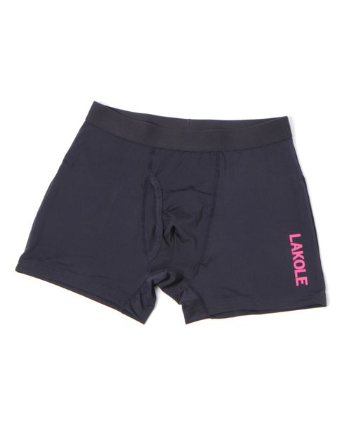 LAKOLE サイドロゴボクサーパンツ2 チャコールグレー S メンズグッズ ラコレ 971022 and ST アンドエスティ(旧ドットエスティ) LAKOLE サイドロゴボクサーパンツ2 チャコールグレー S メンズグッズ ラコレ 971022 and ST アンドエスティ(旧ドットエスティ)