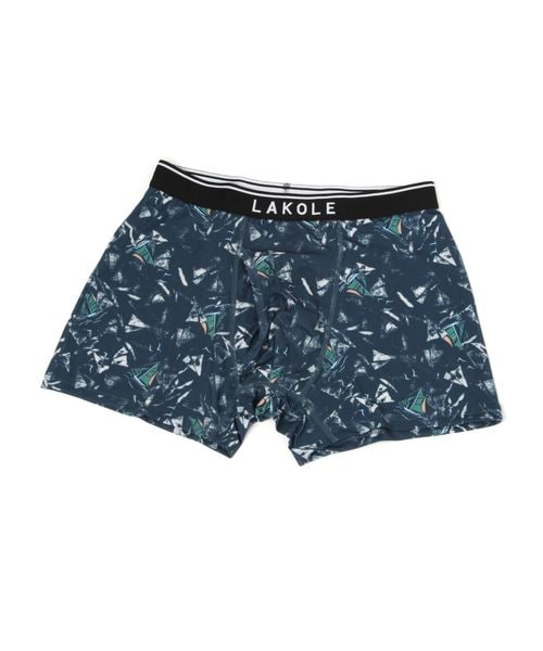 LAKOLE ヨット柄プリントボクサーパンツ ネイビー S メンズグッズ ラコレ 971024 and ST アンドエスティ(旧ドットエスティ) LAKOLE ヨット柄プリントボクサーパンツ ネイビー S メンズグッズ ラコレ 971024 and ST アンドエスティ(旧ドットエスティ)