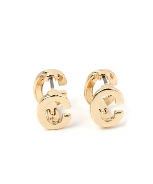 LAKOLE イニシャルワンタッチピアス/アウトレット価格 ピンク FREE ウィメンズグッズ ラコレ 975822 and ST アンドエスティ（旧ドットエスティ）