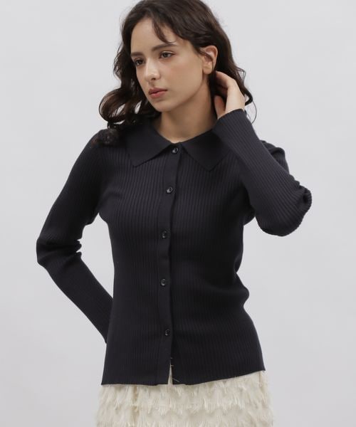 12ゲージリブポロカーディガン | [公式]ラコレ（LAKOLE）通販 