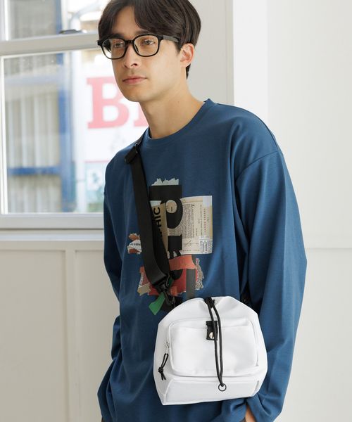 LAKOLE フロントP巾着ショルダーBAG ライトグレー FREE メンズグッズ ラコレ 991663 and ST アンドエスティ(旧ドットエスティ) LAKOLE フロントP巾着ショルダーBAG ライトグレー FREE メンズグッズ ラコレ 991663 and ST アンドエスティ(旧ドットエスティ)