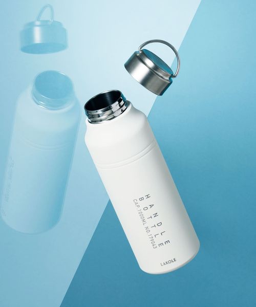 新品未使用】水筒 1ℓ 温 ブルー 男の子